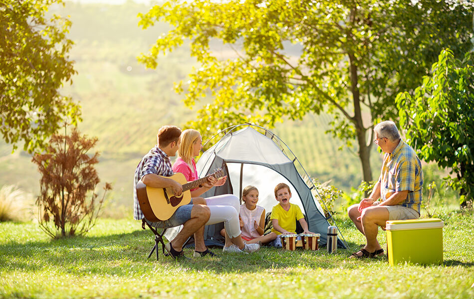 Emplacements “nu” du gîte la parenthèse de Saint-Esselin à Larreule dans les Hautes-Pyrénées